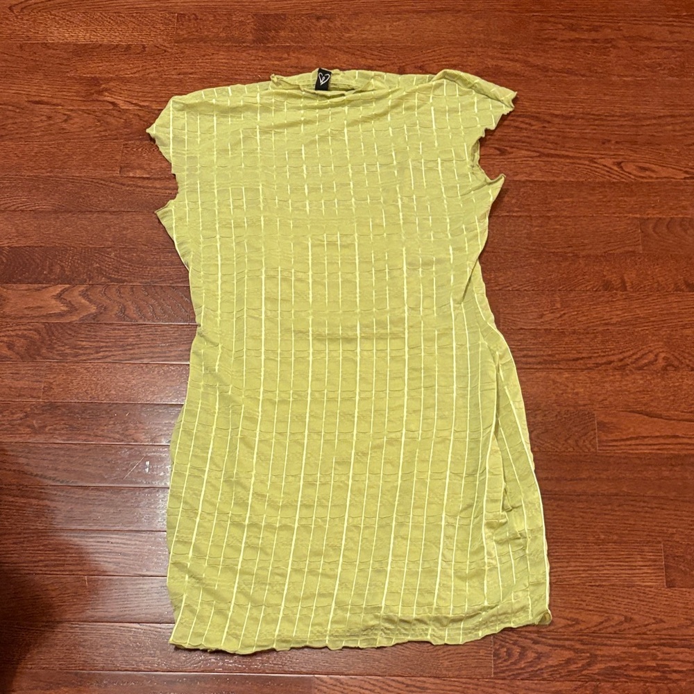 Windsor Lime Striped Mini Dress